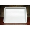 A Picture of product 341-196 Foam Supermarket Heavy Duty Tray #9H.  12.25" x 9.25" x 0.75".  White Color.