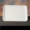 A Picture of product 341-254 Foam Supermarket Tray #4S.  9.25" x 7.25" x 0.5".  Yellow Color.  500 Trays/Case.