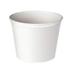 A Picture of product 342-110 Waxed Double Wrapped Paper Bucket.  165 oz.  White Color.  100/Case