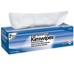 KIMTECH SCIENCE* KIMWIPES* Delicate Task Wipers.  Pop-Up Box.  11.8" x 11.8" Wiper.  White Color.  119 Wipers/Pop-Up Box.