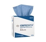 WypAll Wipers.  Pop-Up Box.  8.8" x 16.8".  Blue Color.  100 Wipers/Pop-Up Box.