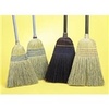 A Picture of product 501-303 Corn/Fiber Broom.  32 lb. Warehouse Heavy Duty.  4 Sew/Wire Band.  1-1/8" x 42" Handle.