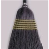 A Picture of product 501-307 Treated Black Corn Broom.  28 lb.  56-1/2" Tall with 1-1/8" Diameter Handle.
