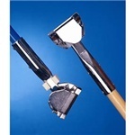 Clip-On Vinyl Coated Steel Handle for Standard Wire Dust Mop Frame.  15/16" x 60" Handle.