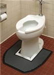 UriGard® C for Commodes.  Disposable Floor Mat. Protects floor from urine drips, splash and stain. Features NABC Fresh Scent fragrance.  6/carton.