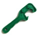 Drum and Pail Opener.  Made from fiberglass filled plastic.  Fits most 3/4" or 2" plastic drum bungs.