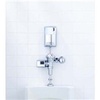A Picture of product 603-808 AutoHygiene System for Urinals.  Chrome Finish.  Contains: AutoFlush Unit for Urinal, AutoClean Dispenser, Stainless Steel Tube, Saddle Kit, and Purinel Refill.  Batteries Included.  Does not include saddle connection kit (sold separately).