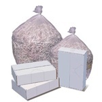 Can Liner.  24" x 33".  12 - 16 Gallon.  8 Micron.  20 lbs. Max Load.  Natural Color.  50 Liners/Roll.