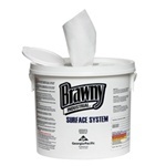 Brawny Industrial® Surface System Wipe.  White Color.  90 Wipes/Package.  Bucket Sold Separately.