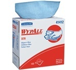 WYPALL* X70 Wipers.  Pop-Up Box.  9.1" x 16.8" Wiper.  Blue Color.  100 Wipers/Pop-Up Box.