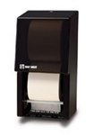 Silhouette® Dubl-Serv® 2-Roll Controlled-Use Tissue Dispenser.  Black Translucent.