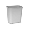 A Picture of product RCP-254300BG Rubbermaid® Commercial Fiberglass Wastebasket, Rectangular, Fiberglass, 7gal, Beige Fire Resistant