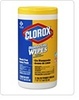 A Picture of product 968-144 Clorox® Disinfecting Wipes.  Commercial Solutions.  Lemon Fresh Scent.  75 Wipes/Canister.