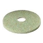 3M™ TopLine Autoscrubber Pad 5000. Low-Speed. 14" Diameter, Green/Amber Color, 5 Pads/Case.