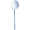 A Picture of product 969-033 Style Setter® Medium Weight Polypropylene Cutlery.  Soup Spoon.  White Color.  5.6" Long.