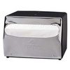 A Picture of product 969-082 MorNap® Full Fold Table Model Napkin Dispenser.  Black and Chrome.