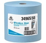WYPALL* X60 Wipers.  Jumbo Roll.  12.5" x 13.4" Wiper.  White Color.  1,100 Wipers/Roll.