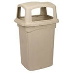 Colossus® Receptacle with 2 Doors.  45 Gallon.  Beige Color.