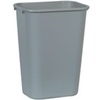 A Picture of product 966-201 Rubbermaid® Commercial Deskside Plastic Wastebasket,  Rectangular, 10 1/4 gal, Beige