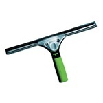 ErgoTec® Squeegee.  14" Long.  Ergonomic, two-component handle.  Complete with "S" Channel and ErgoTec soft rubber.