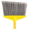 A Picture of product 970-977 Rubbermaid® Commercial Angled Large Broom, Poly Bristles, 46 7/8" Metal Handle, Yellow/Gray
