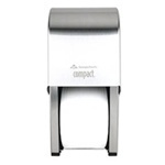 Compact® Vertical Double Roll Bathroom Tissue Dispenser.  Stainless Steel.