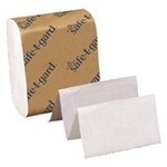 Safe-T-Gard™ Interfolded Door Tissue.  4" x 10".  White Color.  200 Sheets/Package.