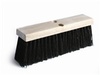 A Picture of product 972-783 Floor Sweep Brush.  Street Broom.  Brown Plastic.  16" Long.  Fits tapered and threaded handles.