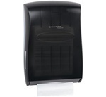 IN-SIGHT* Universal Folded Towel Dispenser.  13.3" x 18.9" x 5.9".  Smoke Gray Color.