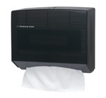 ScottFold* Compact Towel Dispenser. 10.75 x 9.0 x 4.75 in. Smoke color.