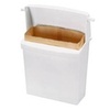 A Picture of product 580-203 Rubbermaid® Commercial Sanitary Napkin Receptacle with Rigid Liner,  Rectangular, Plastic, White