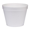 A Picture of product 987-731 Round Foam Food Container.  24 oz.  White Color.  25 Cups/Sleeve.