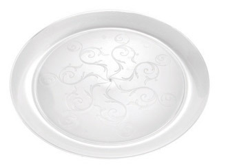 Savvi Serve Plates.  6.25" Plate.  Clear Color.  20 Plates/Bag.
