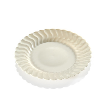 Flairware Dinnerware.  6.5" Dessert Plate.  Clear Color, 180/Case