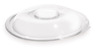 A Picture of product 969-363 Super Bowl Flat PET Lids for 160 oz. Salad Bowls. Clear. 25/case.