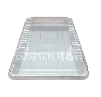 Flairware Serving Tray Dome Lids. 9 X 13 in. Clear. 48 lids/case.