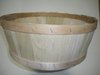 A Picture of product 975-558 Basket.  Round, Full Bushel Flat Natural Basket.  16-1/2" x 6-1/2".