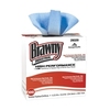 A Picture of product 969-768 Brawny Industrial® High Performance Shop Towels.  9.25" x 16.8" Wiper.  Blue Color.  100 Wipers/Box.