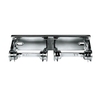 A Picture of product 969-749 GP 2-Roll Open Standard Bathroom Tissue Dispenser.  Chrome Metal.
