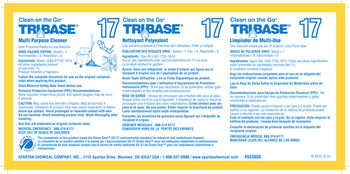 Secondary Ready-to-Use Solution Labels.  Printed "TriBase® Multi Purpose Cleaner".