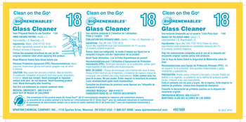 Secondary Ready-to-Use Solution Labels.  Printed "BioRenewables® Glass Cleaner".
