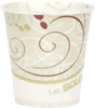 A Picture of product 100-214 Treated Paper Cup.  5 oz.  Symphony™ Design.  100 Cups/Sleeve. Use with L53-0100 Lid, 3,000/Case