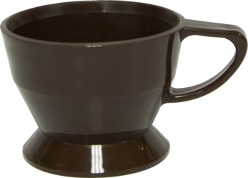 Cozy® Cup Molded Plastic Holder.  Walnut Color.  Holds 7 oz. and 9 oz. Inserts.