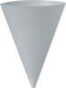 A Picture of product 110-404 Bare™ Eco-Forward™ Treated Paper Cone Cup.  7 oz.  White Color.  250 Cups/Sleeve, 5,000 Cups/Case.