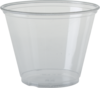 A Picture of product 101-729 Dart Ultra Clear Cups, Squat, 9 oz, PET, 50/Bag, 1000/Case