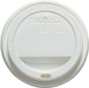 A Picture of product 120-251 Traveler® Lid.  White Color.  Fits 316, 410, 412, 420, 422, 424 Series Hot Cups.  100 Lids/Sleeve.