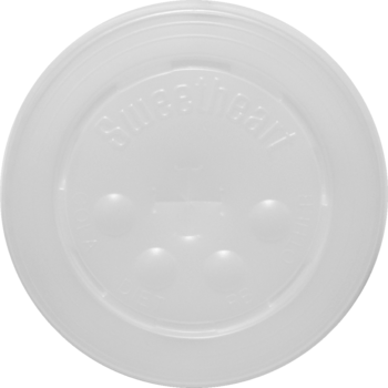 Straw Slot Lid with Identification Bubbles.  Translucent.  Fits R12SN, RP12S, RW16, RP16, RS16N, RSP16N, RSP21N, RS22N, RSP22N Cold Cups.  125 Lids/Sleeve.