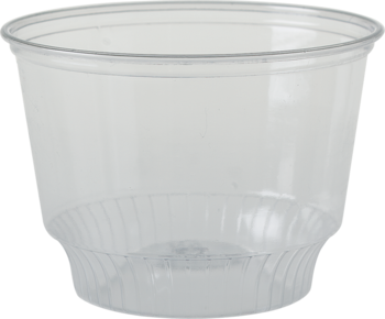 SoloServe® PET Sundae Cups. 8 oz. Clear. 50 cups/sleeve, 20 sleeves/case.