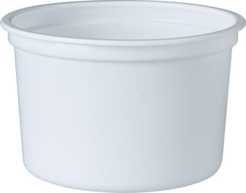 MicroGourmet™ Polypropylene Food Container.  16 oz.  White Color.  Microwavable.  Use NL8X, NL8WX, NLV8X Lids.  50 Containers/Sleeve.