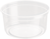 A Picture of product 327-404 Bare™ eco-forward™ Deli Container.  12 oz.  Clear Color.  50 Containers/Sleeve. Use lids LG8R & 632DG